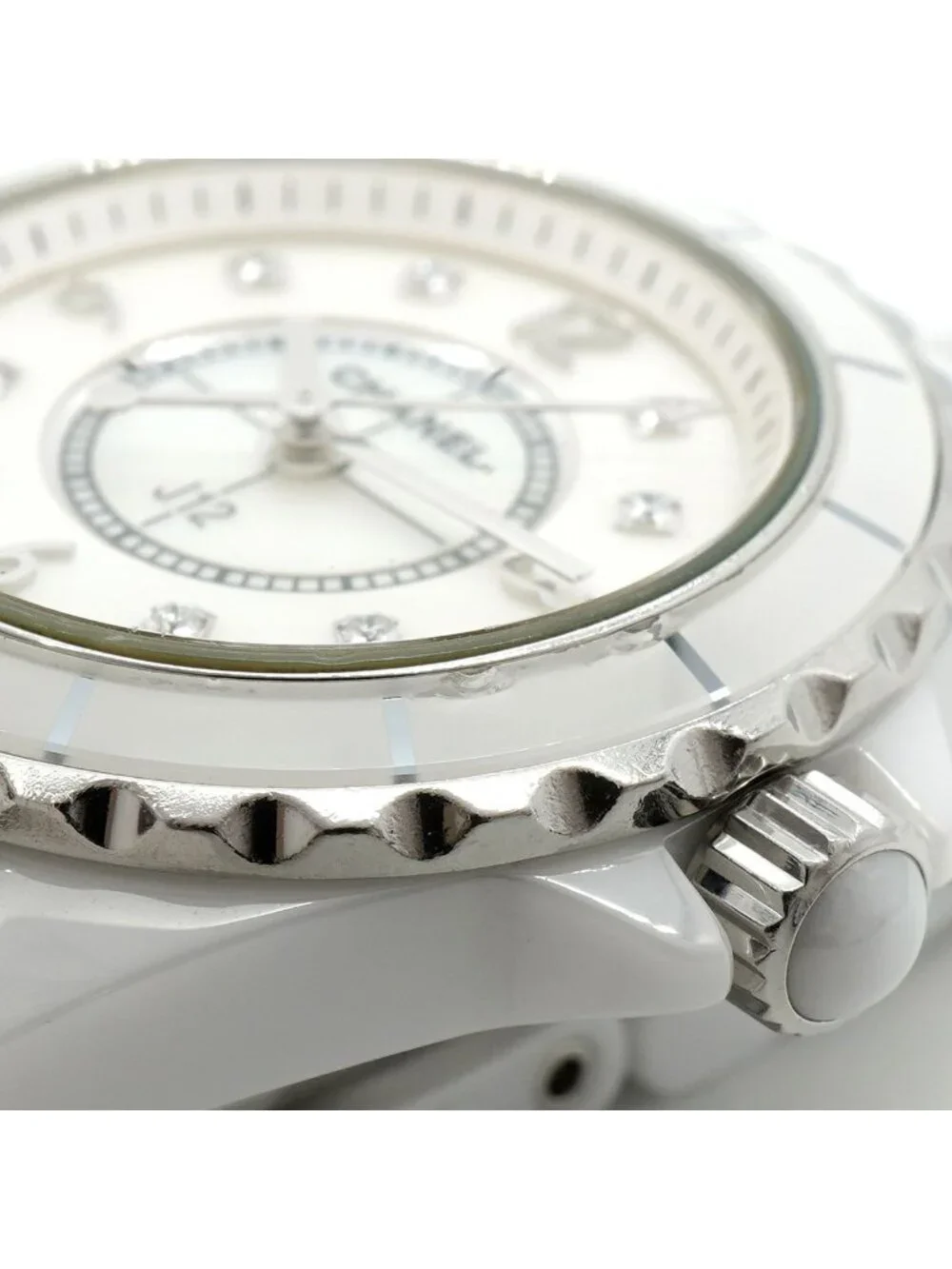 Chanel Diamond White Dial Watch